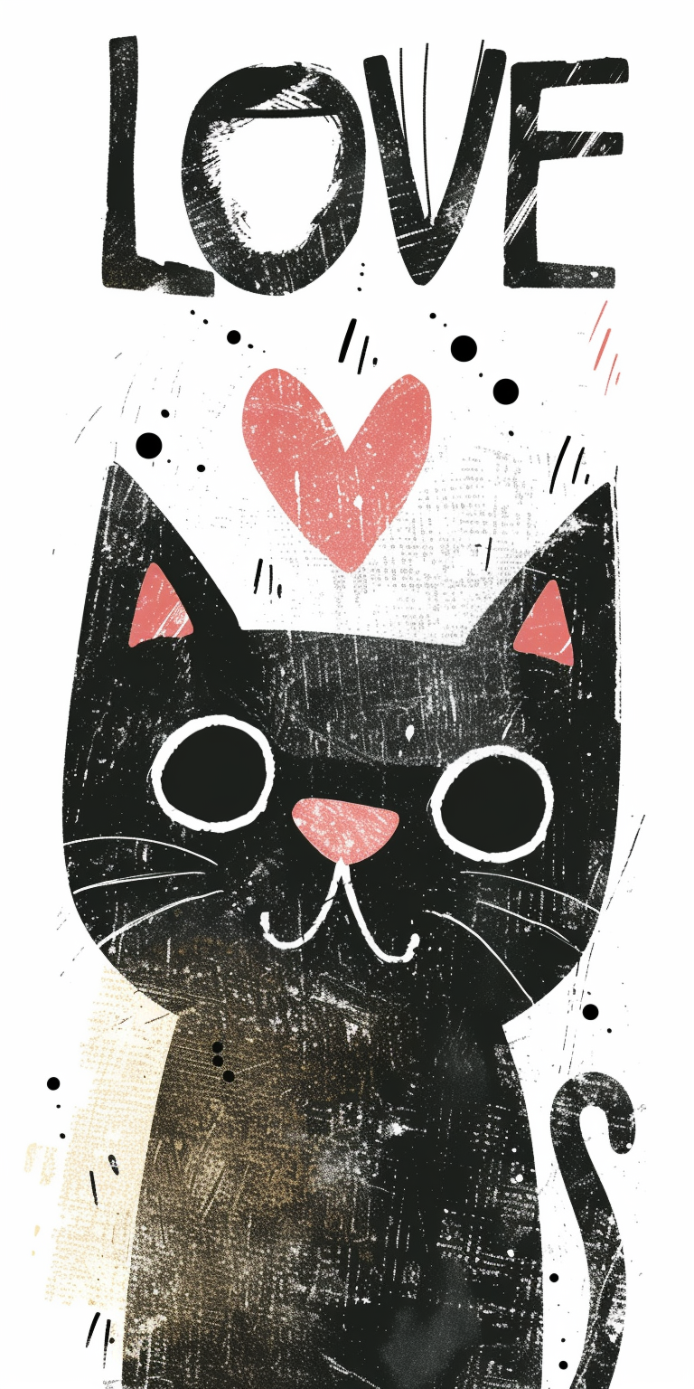 Cat Love Poster Wallpapers