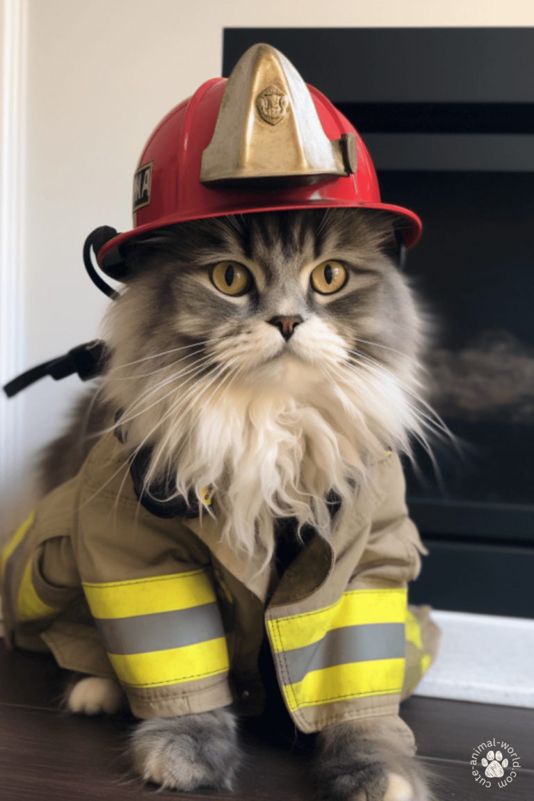 Cats as Firefighter
