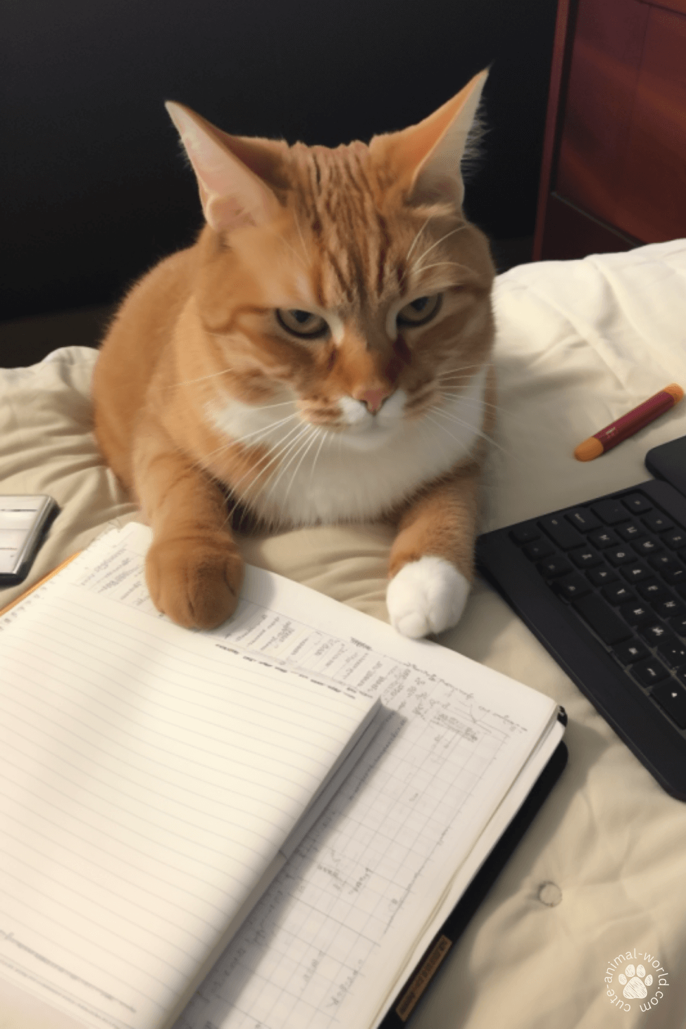 Cats at Home Office – cute-animal-world.com