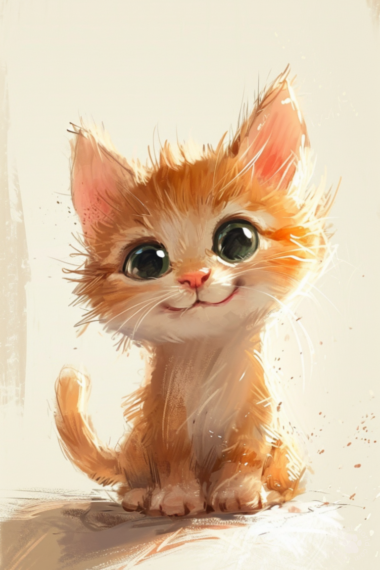 Cute Painted Kittens