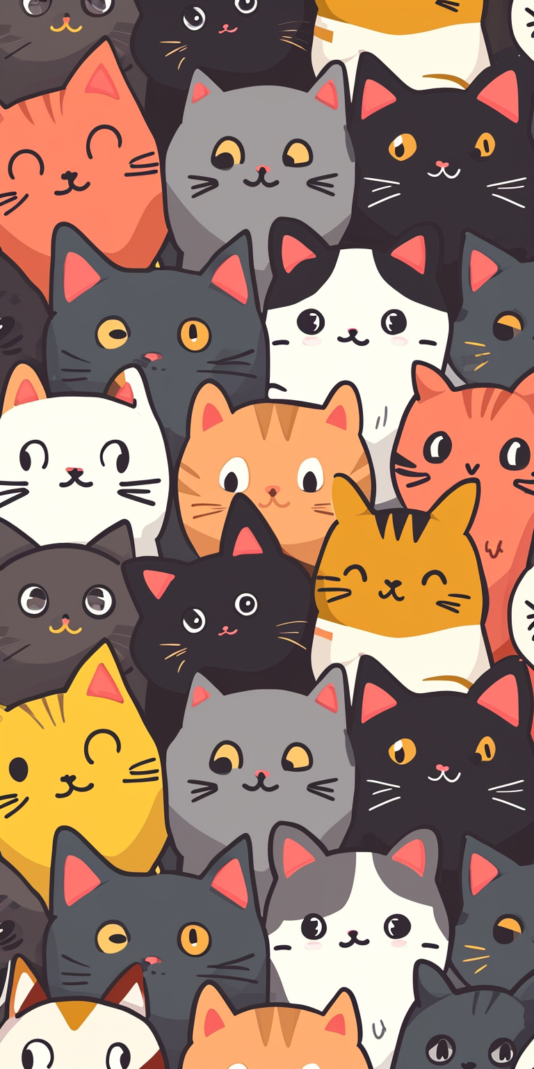 Cute Kittens Wallpapers Comic Style