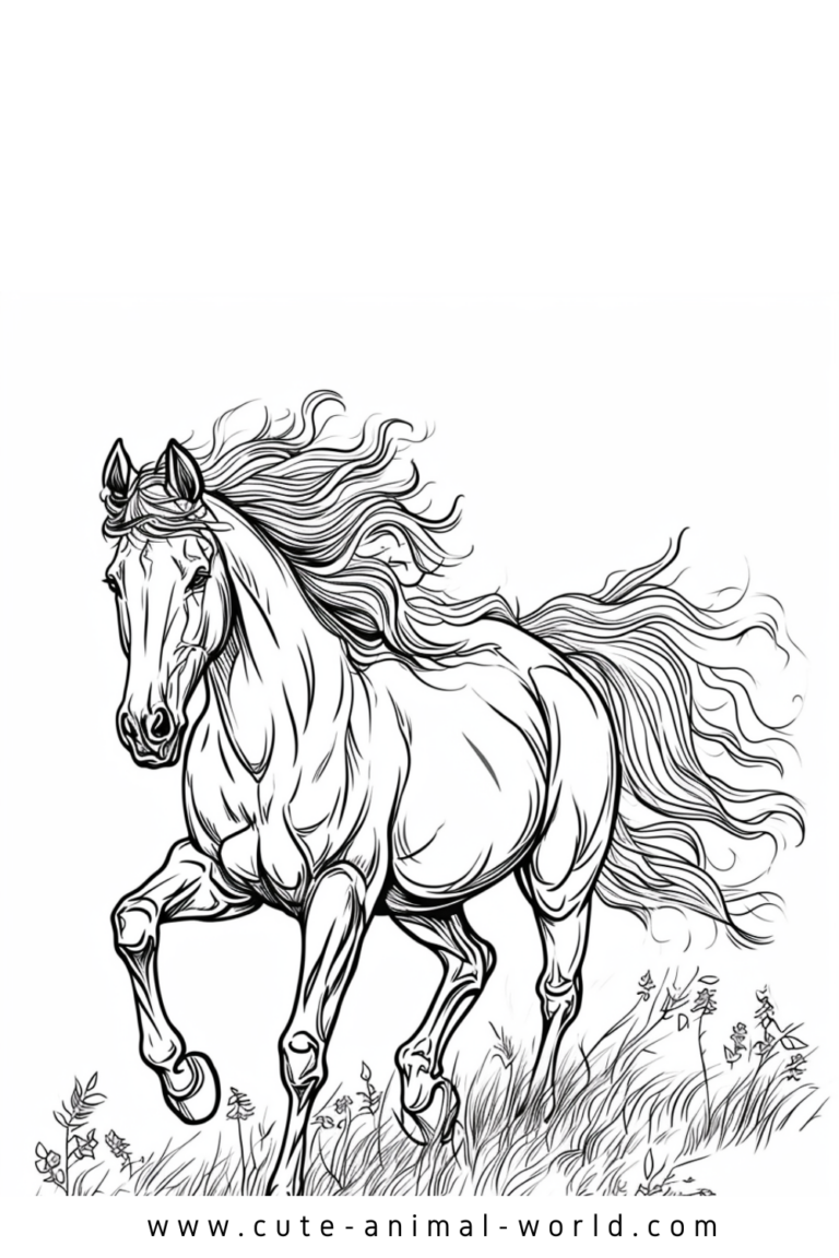 Horses Pictures to Color