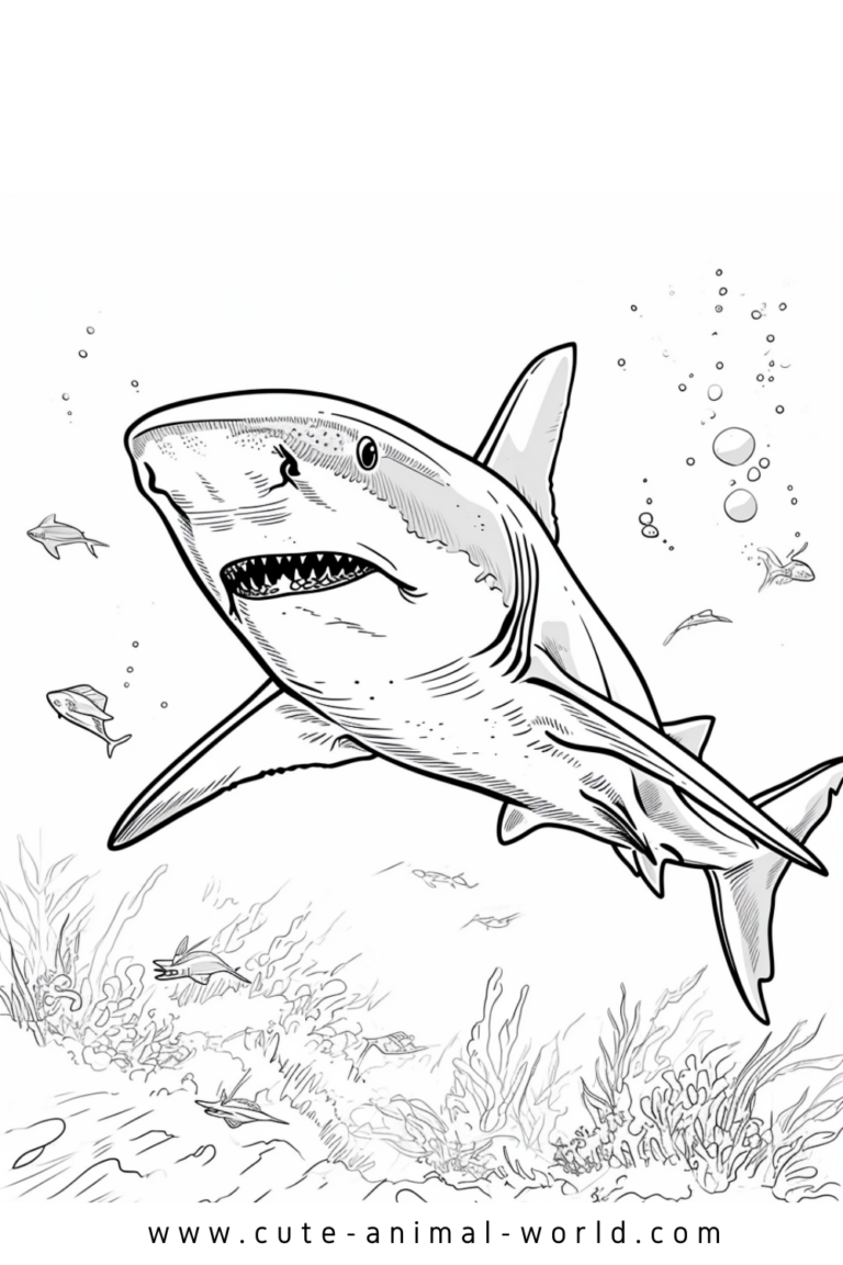 Sharks Pictures to Color