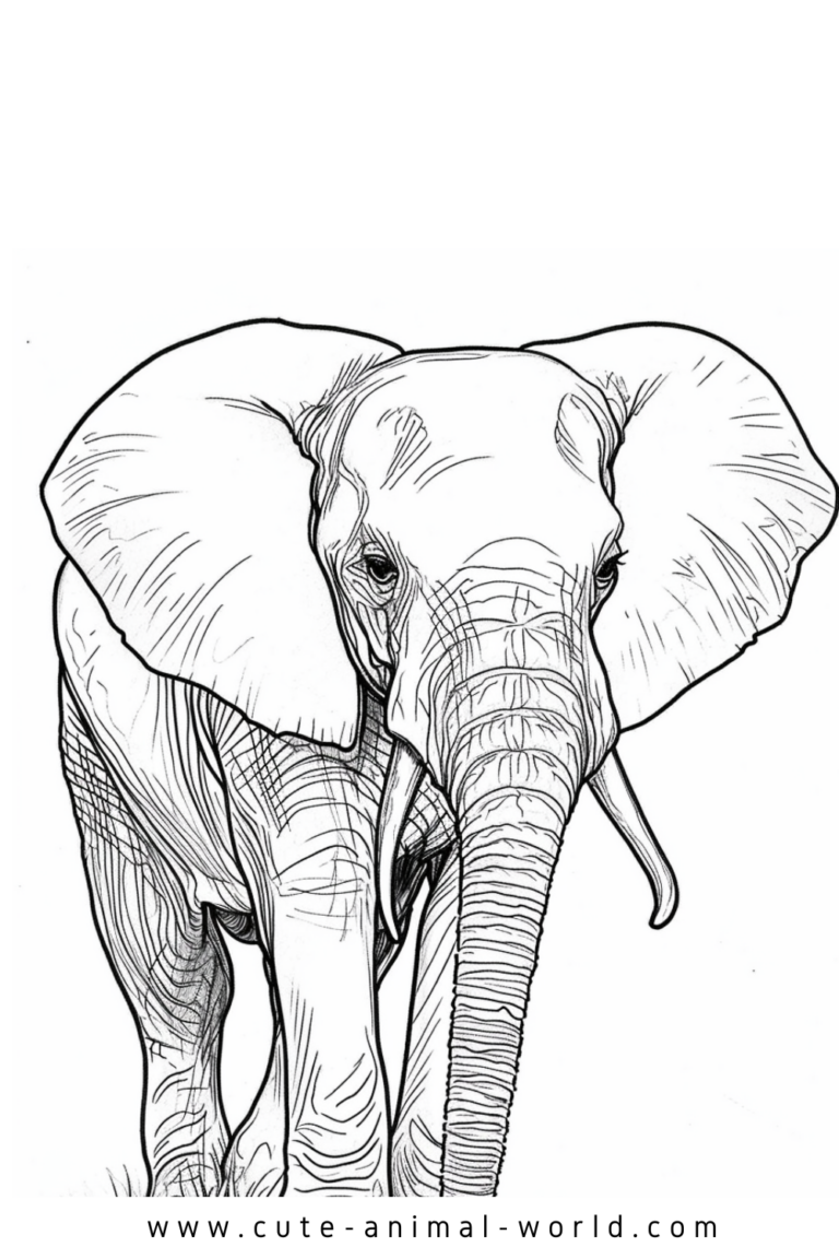 Elephants Pictures to Color