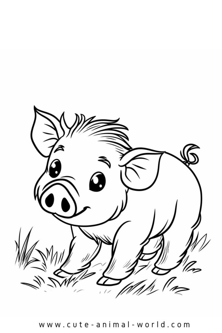Pigs Pictures to Color