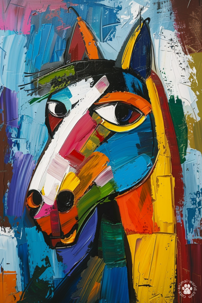Horse Paintings in the Style of Picasso
