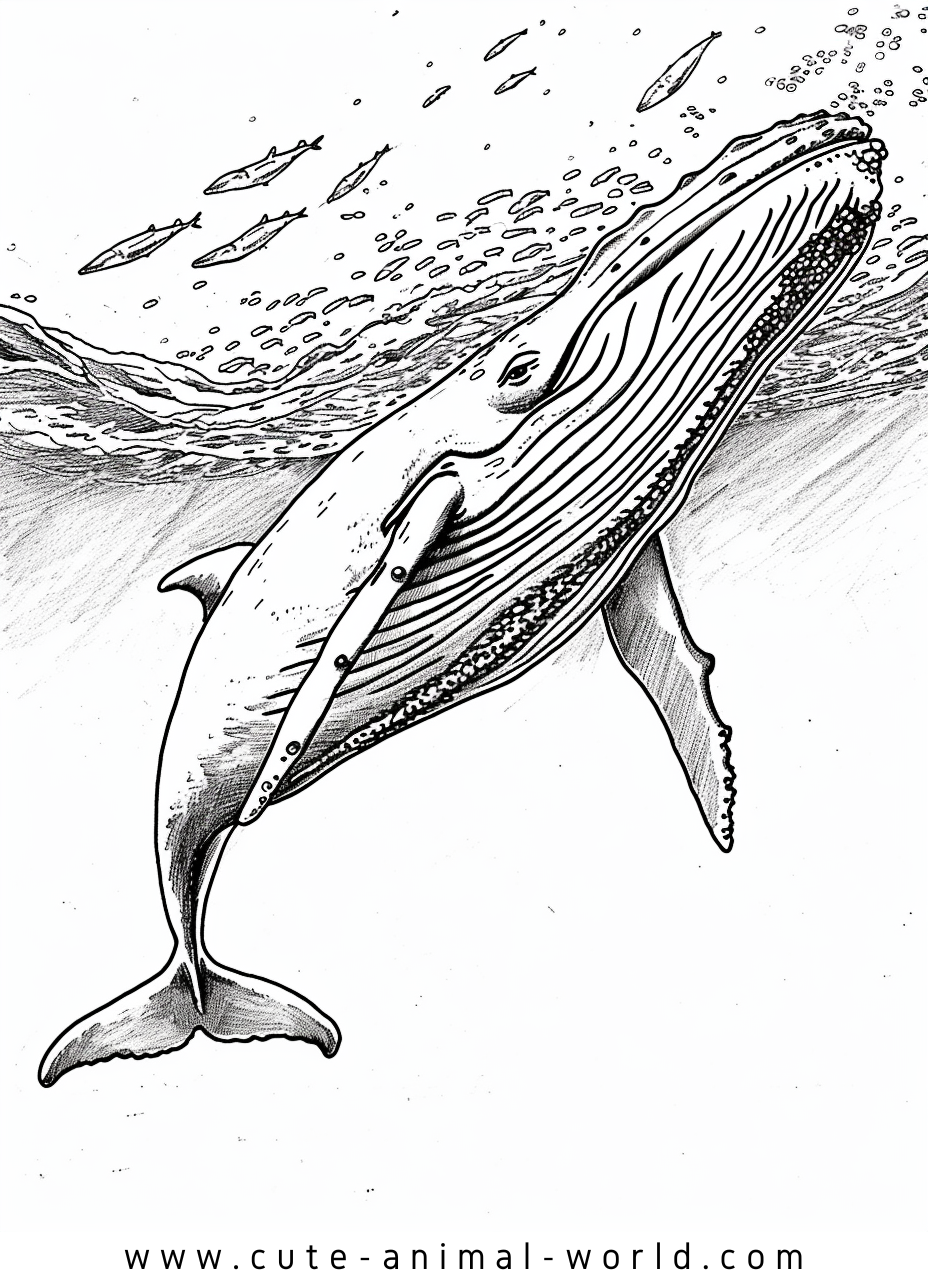 Whales Pictures to Color – cute-animal-world.com